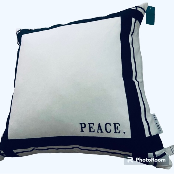 Rae Dunn Other - RAE DUNN Square PEACE Pillow
